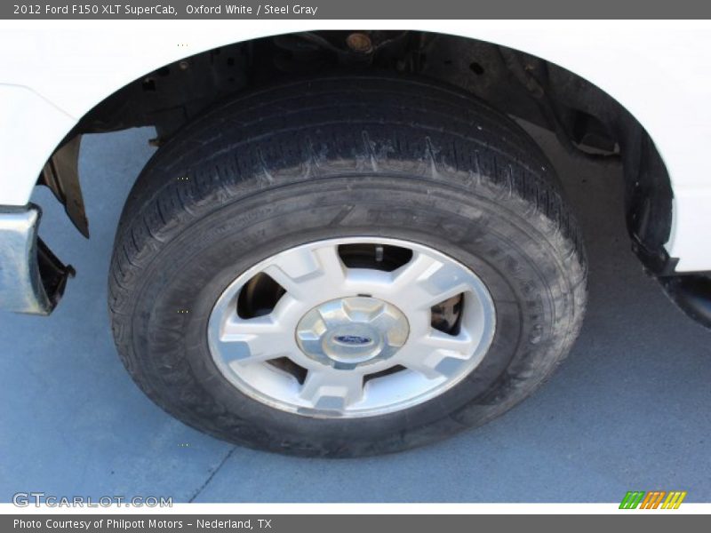 Oxford White / Steel Gray 2012 Ford F150 XLT SuperCab