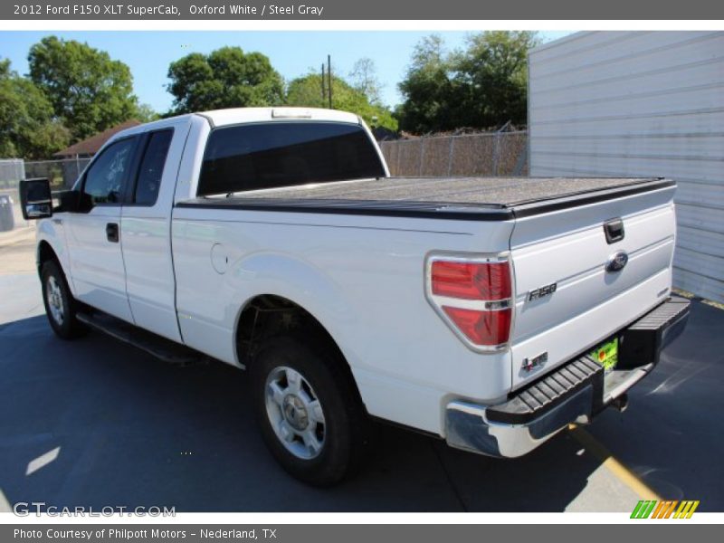 Oxford White / Steel Gray 2012 Ford F150 XLT SuperCab