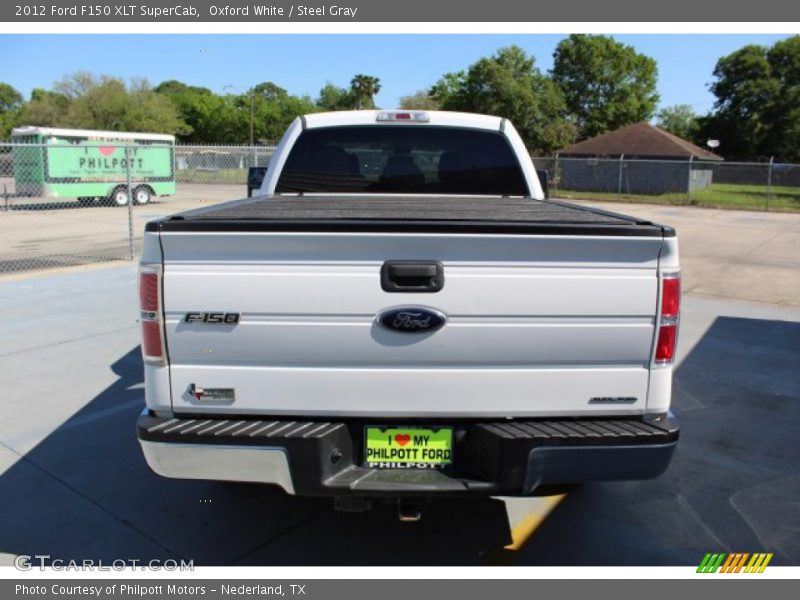 Oxford White / Steel Gray 2012 Ford F150 XLT SuperCab