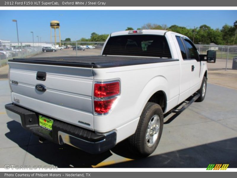Oxford White / Steel Gray 2012 Ford F150 XLT SuperCab
