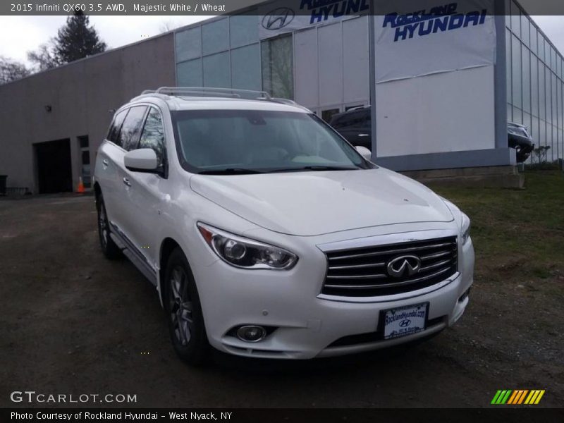 Majestic White / Wheat 2015 Infiniti QX60 3.5 AWD