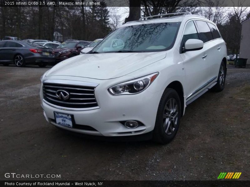 Majestic White / Wheat 2015 Infiniti QX60 3.5 AWD