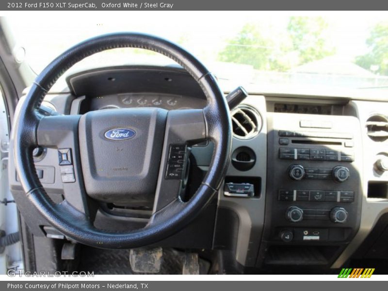 Oxford White / Steel Gray 2012 Ford F150 XLT SuperCab