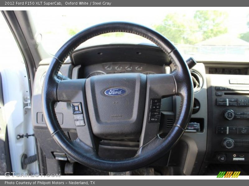 Oxford White / Steel Gray 2012 Ford F150 XLT SuperCab