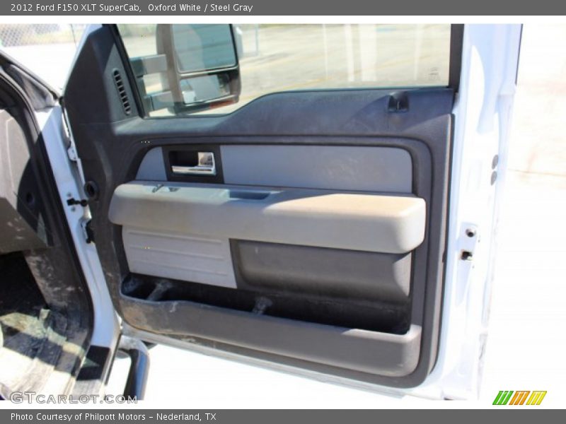 Oxford White / Steel Gray 2012 Ford F150 XLT SuperCab