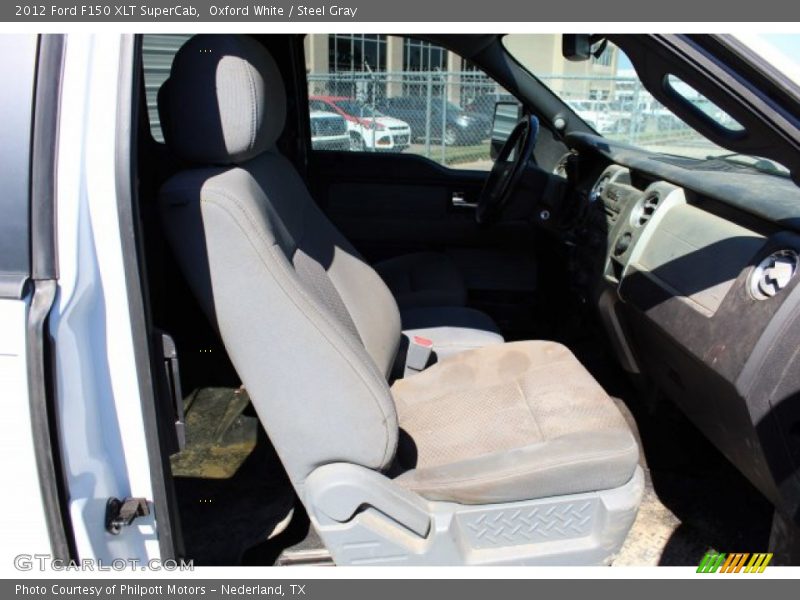 Oxford White / Steel Gray 2012 Ford F150 XLT SuperCab