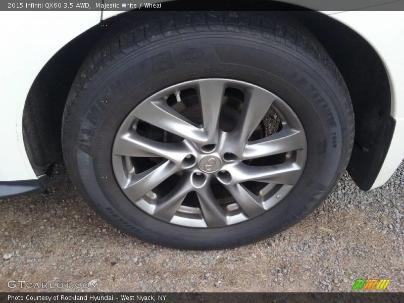 Majestic White / Wheat 2015 Infiniti QX60 3.5 AWD