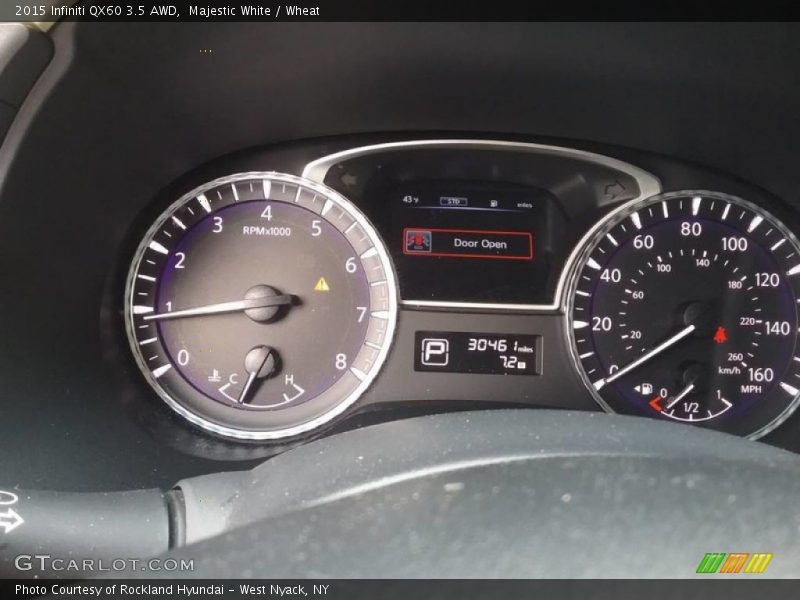 Majestic White / Wheat 2015 Infiniti QX60 3.5 AWD