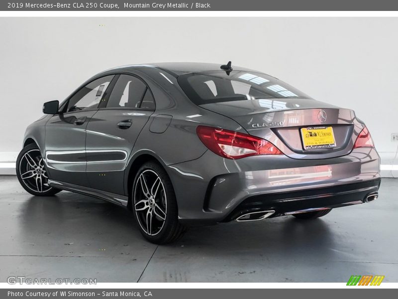 Mountain Grey Metallic / Black 2019 Mercedes-Benz CLA 250 Coupe