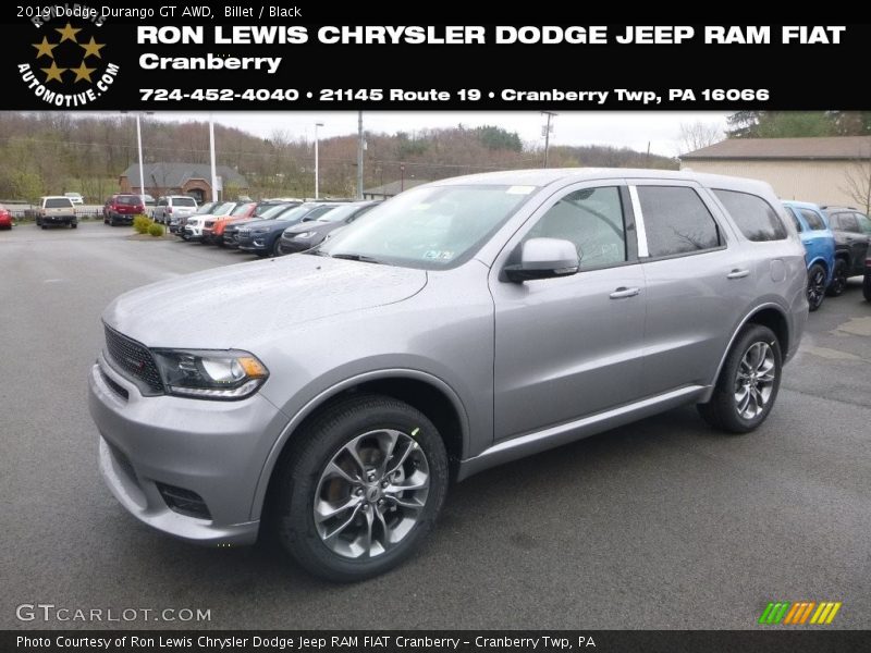 Billet / Black 2019 Dodge Durango GT AWD