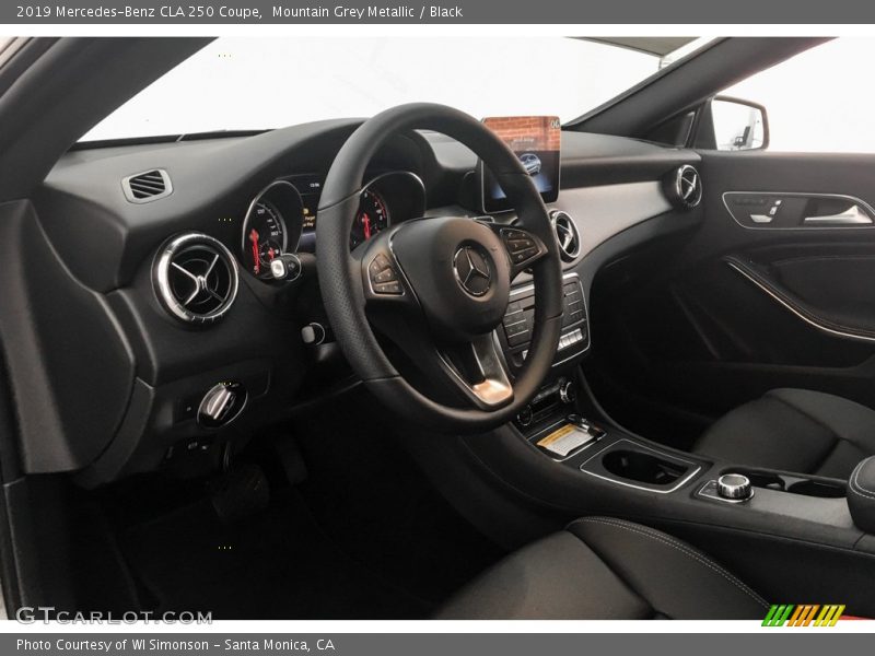 Mountain Grey Metallic / Black 2019 Mercedes-Benz CLA 250 Coupe