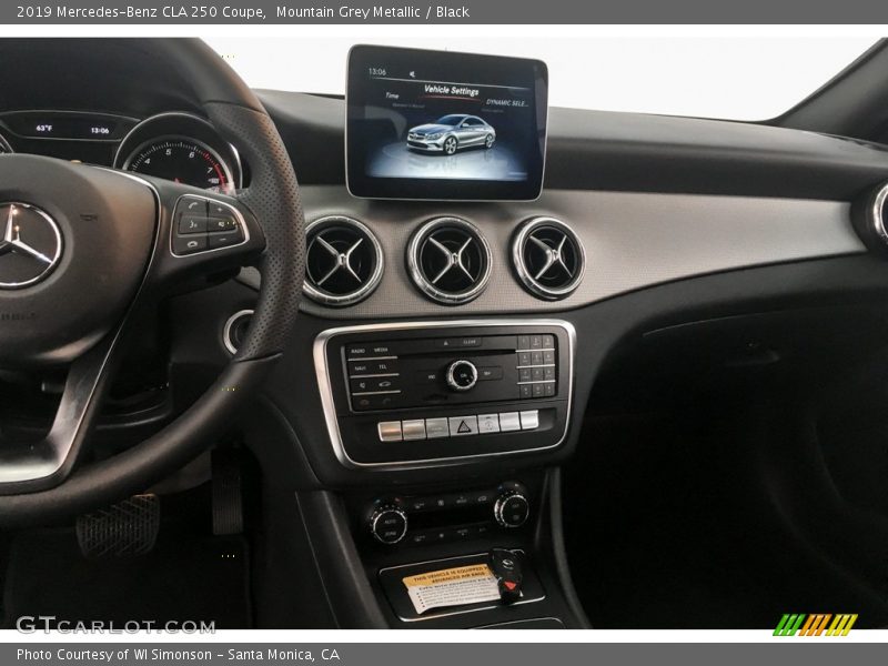 Mountain Grey Metallic / Black 2019 Mercedes-Benz CLA 250 Coupe