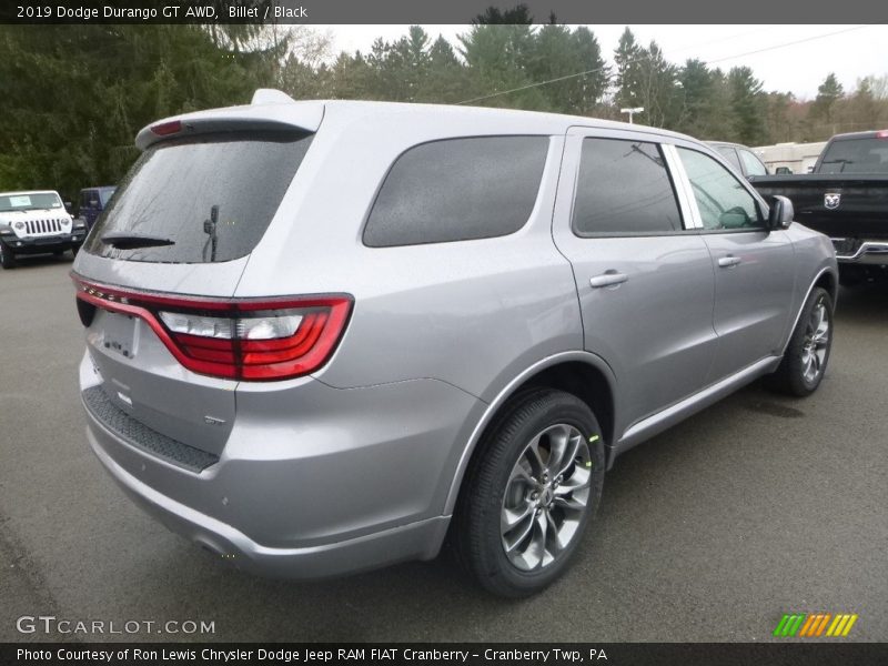 Billet / Black 2019 Dodge Durango GT AWD