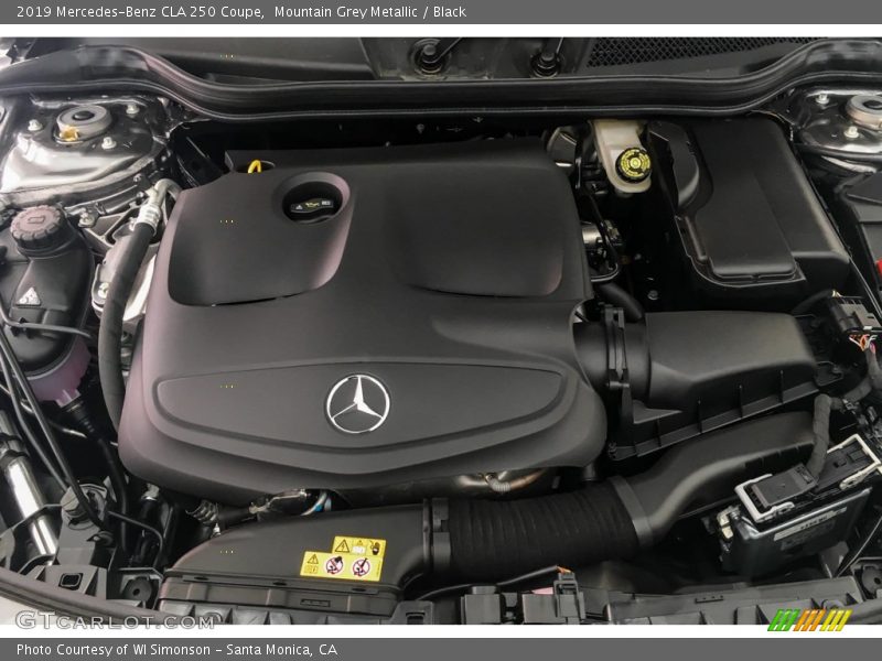 Mountain Grey Metallic / Black 2019 Mercedes-Benz CLA 250 Coupe