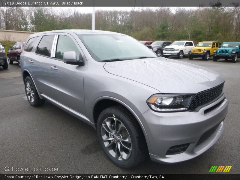 Billet / Black 2019 Dodge Durango GT AWD