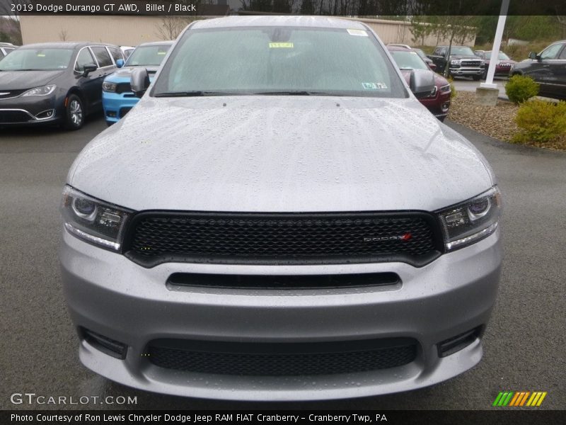 Billet / Black 2019 Dodge Durango GT AWD