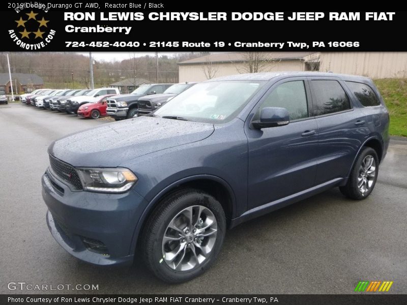 Reactor Blue / Black 2019 Dodge Durango GT AWD