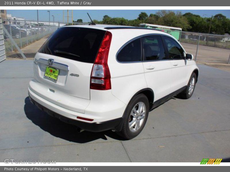 Taffeta White / Gray 2011 Honda CR-V EX-L 4WD