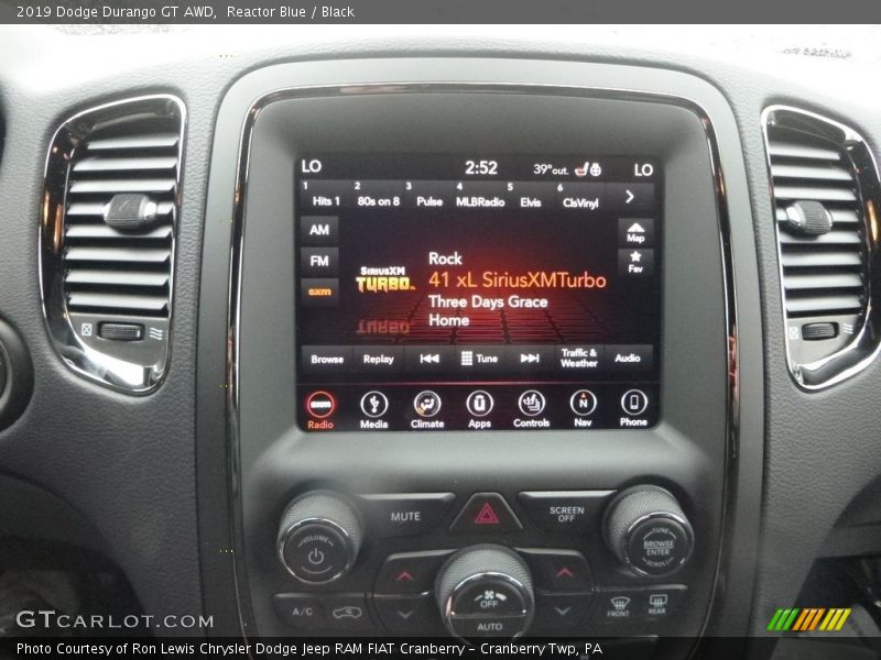 Reactor Blue / Black 2019 Dodge Durango GT AWD