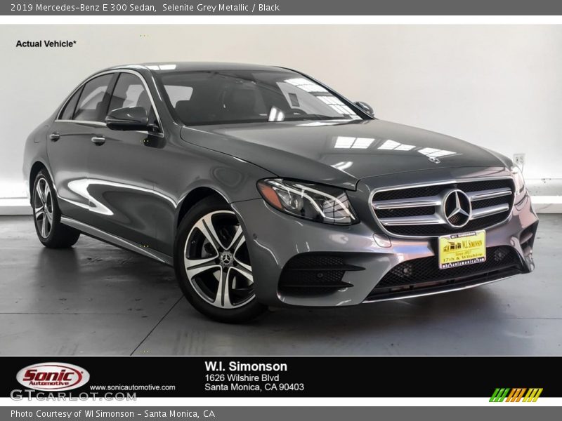 Selenite Grey Metallic / Black 2019 Mercedes-Benz E 300 Sedan