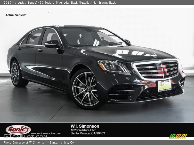 Magnetite Black Metallic / Nut Brown/Black 2019 Mercedes-Benz S 450 Sedan