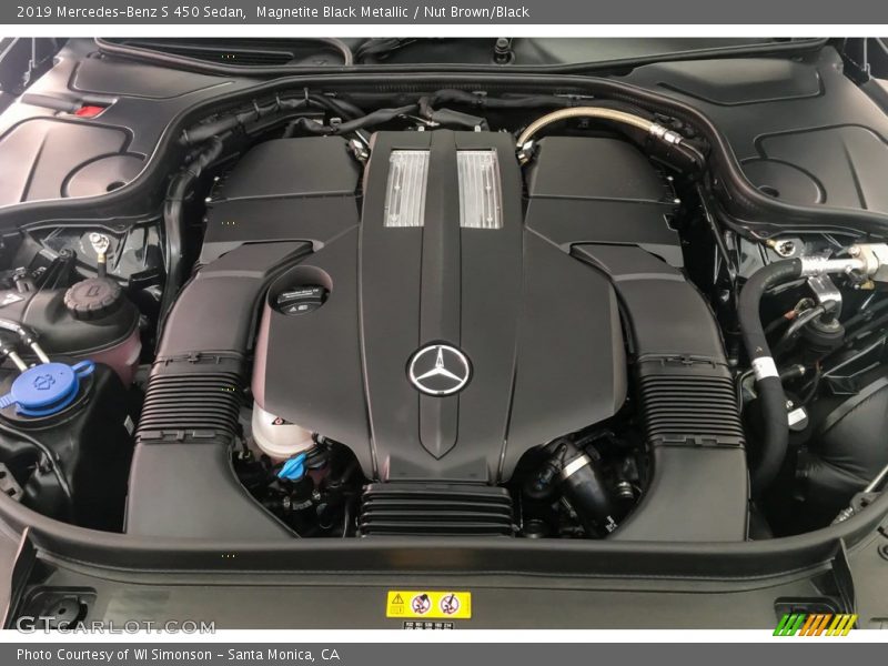 Magnetite Black Metallic / Nut Brown/Black 2019 Mercedes-Benz S 450 Sedan