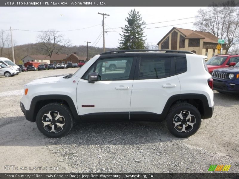 Alpine White / Black 2019 Jeep Renegade Trailhawk 4x4