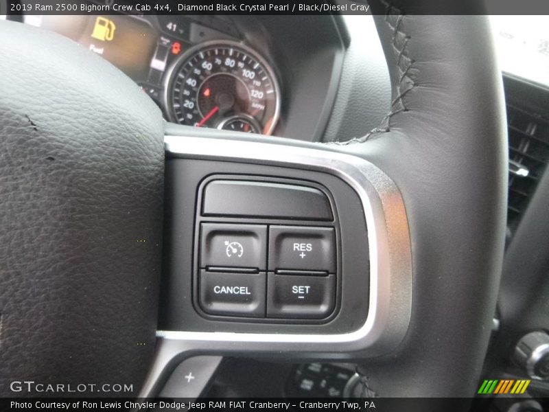 Diamond Black Crystal Pearl / Black/Diesel Gray 2019 Ram 2500 Bighorn Crew Cab 4x4