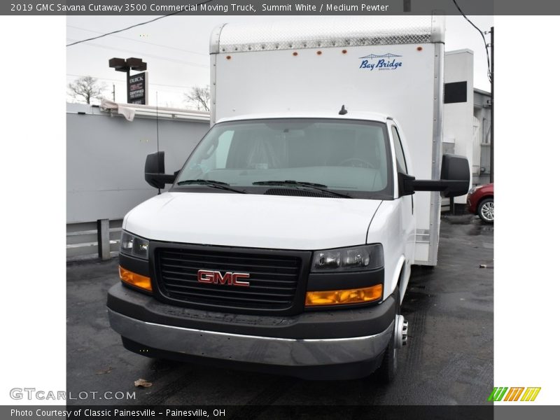 Summit White / Medium Pewter 2019 GMC Savana Cutaway 3500 Commercial Moving Truck