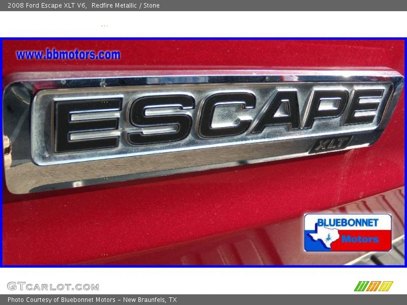 Redfire Metallic / Stone 2008 Ford Escape XLT V6