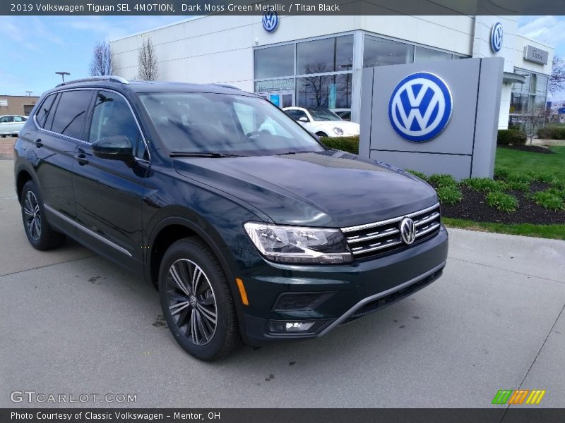 Dark Moss Green Metallic / Titan Black 2019 Volkswagen Tiguan SEL 4MOTION