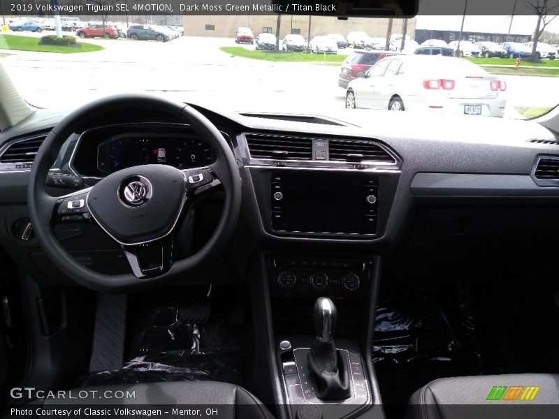 Dark Moss Green Metallic / Titan Black 2019 Volkswagen Tiguan SEL 4MOTION
