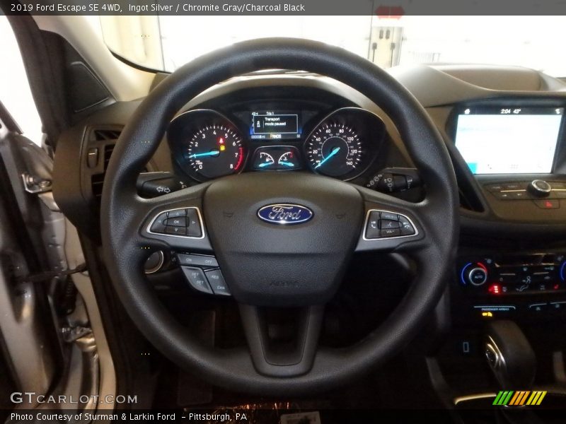 Ingot Silver / Chromite Gray/Charcoal Black 2019 Ford Escape SE 4WD