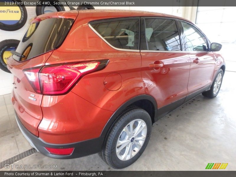 Sedona Orange / Chromite Gray/Charcoal Black 2019 Ford Escape SE 4WD