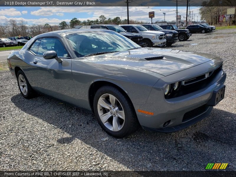 Destroyer Gray / Black 2018 Dodge Challenger SXT