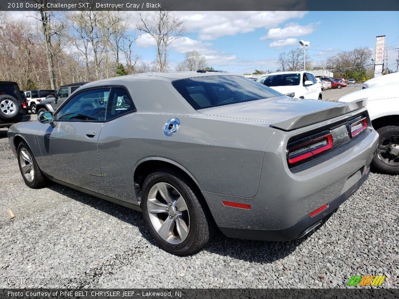 Destroyer Gray / Black 2018 Dodge Challenger SXT