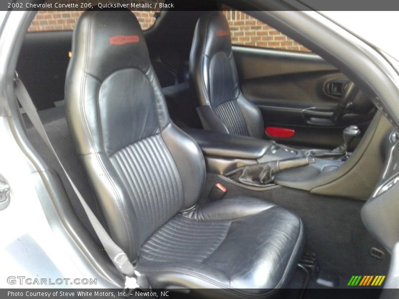 Quicksilver Metallic / Black 2002 Chevrolet Corvette Z06