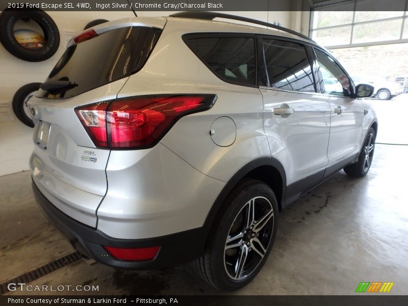 Ingot Silver / Chromite Gray/Charcoal Black 2019 Ford Escape SEL 4WD