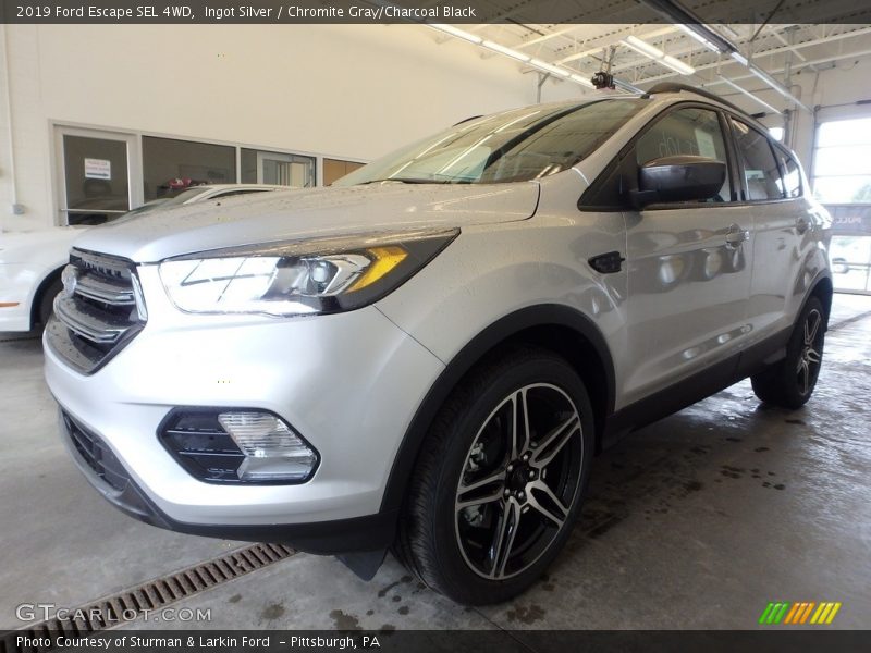Ingot Silver / Chromite Gray/Charcoal Black 2019 Ford Escape SEL 4WD