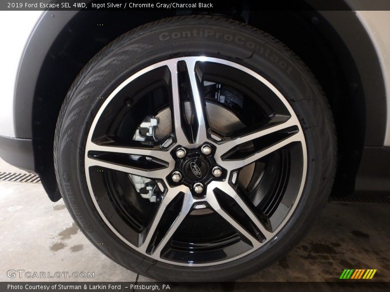 Ingot Silver / Chromite Gray/Charcoal Black 2019 Ford Escape SEL 4WD