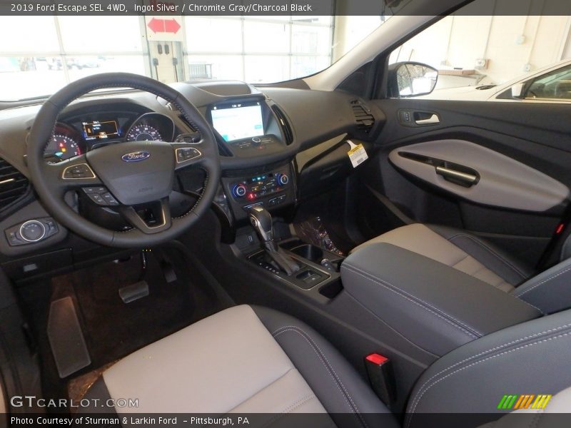 Ingot Silver / Chromite Gray/Charcoal Black 2019 Ford Escape SEL 4WD