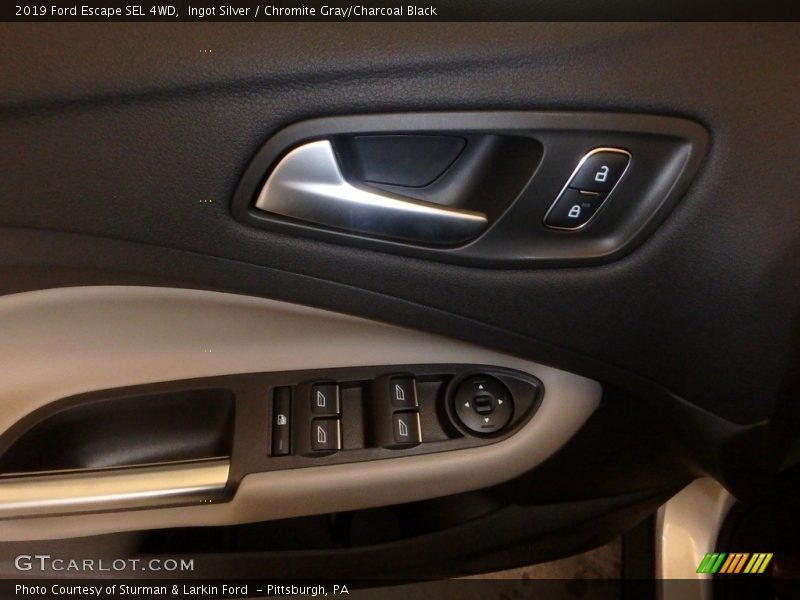 Ingot Silver / Chromite Gray/Charcoal Black 2019 Ford Escape SEL 4WD