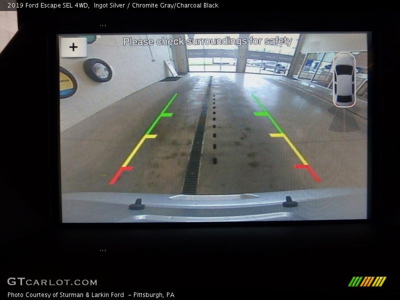 Ingot Silver / Chromite Gray/Charcoal Black 2019 Ford Escape SEL 4WD