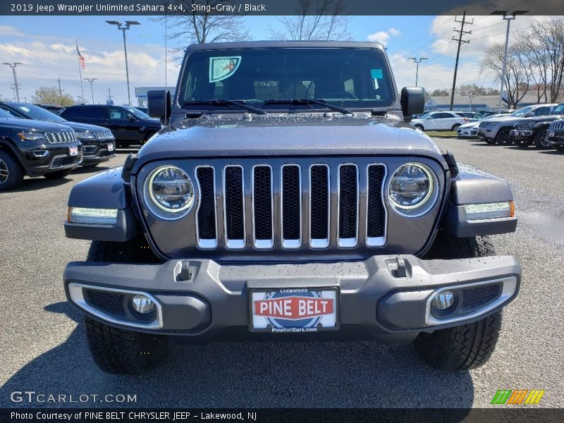 Sting-Gray / Black 2019 Jeep Wrangler Unlimited Sahara 4x4