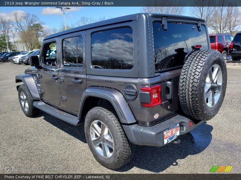 Sting-Gray / Black 2019 Jeep Wrangler Unlimited Sahara 4x4