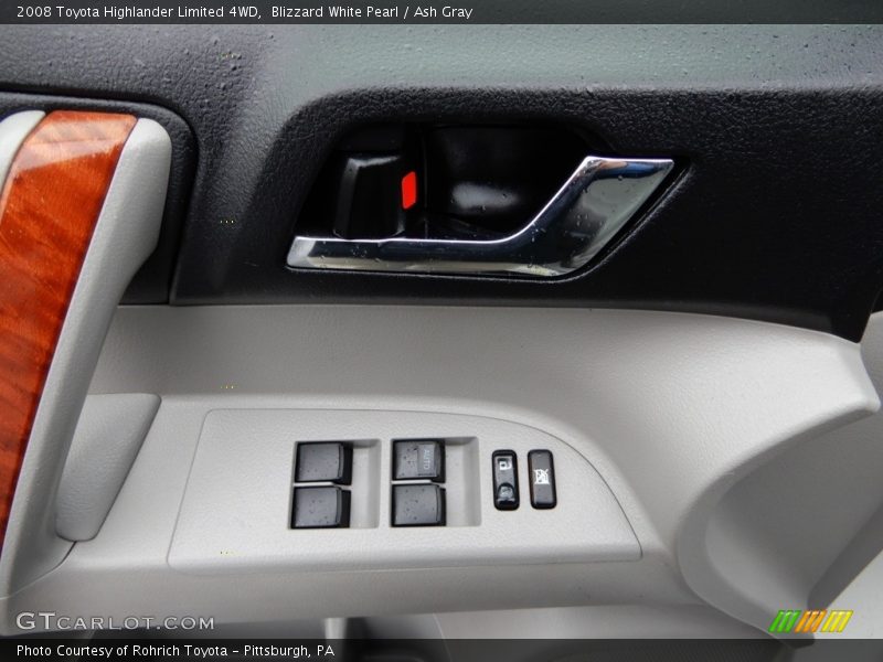 Blizzard White Pearl / Ash Gray 2008 Toyota Highlander Limited 4WD