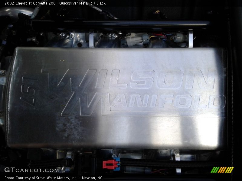 Quicksilver Metallic / Black 2002 Chevrolet Corvette Z06