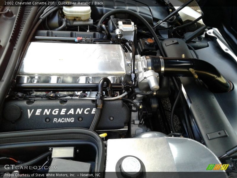 Quicksilver Metallic / Black 2002 Chevrolet Corvette Z06