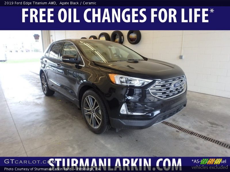 Agate Black / Ceramic 2019 Ford Edge Titanium AWD