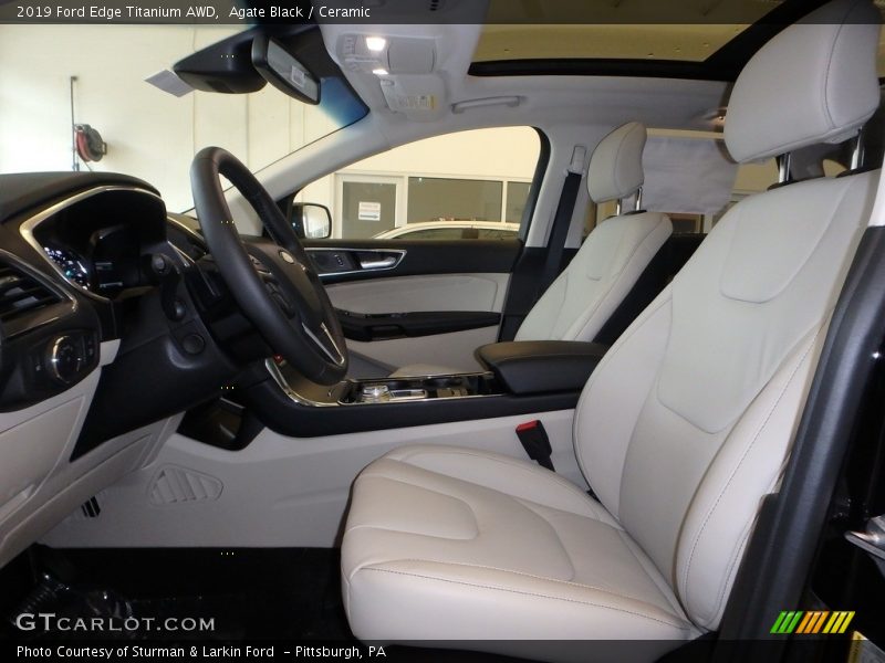 Agate Black / Ceramic 2019 Ford Edge Titanium AWD